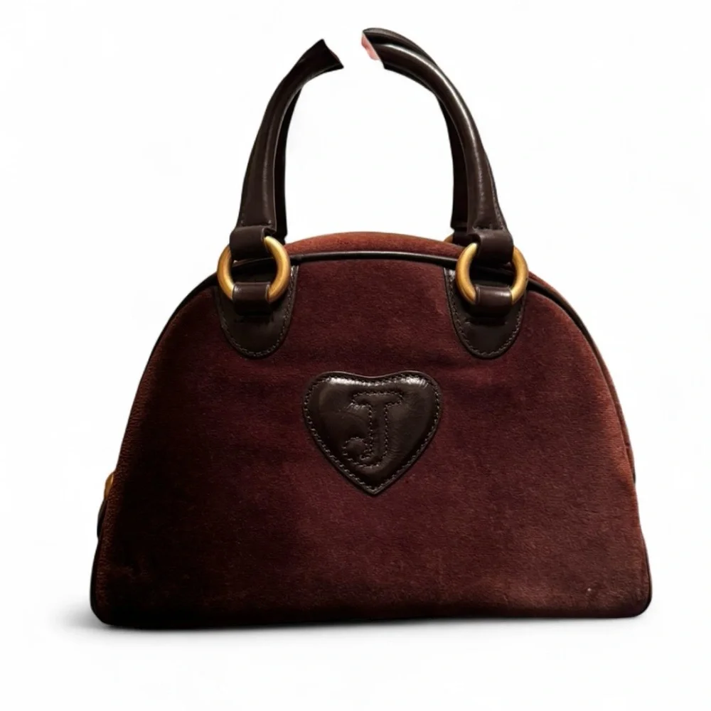 Juicy Couture Brown Suede Dome Handbag - Picture 2 of 6